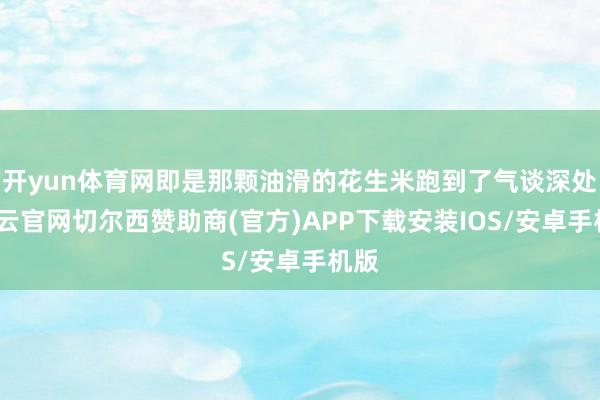 开yun体育网即是那颗油滑的花生米跑到了气谈深处-开云官网切尔西赞助商(官方)APP下载安装IOS/安卓手机版