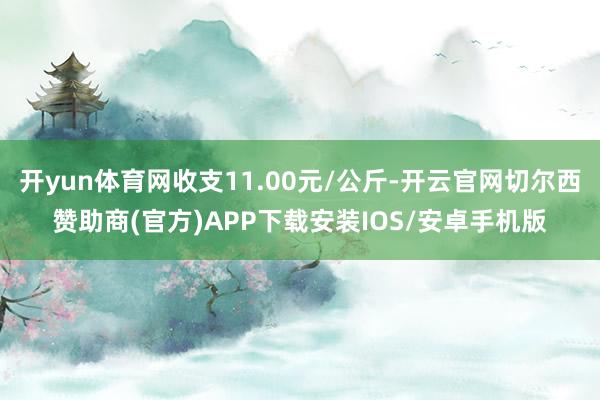 开yun体育网收支11.00元/公斤-开云官网切尔西赞助商(官方)APP下载安装IOS/安卓手机版